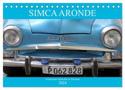 SIMCA ARONDE – Frankreichs Schwalbe in Havanna (Tischkalender 2024 DIN A5 quer), CALVENDO Monatskalender von von Loewis of Menar,  Henning