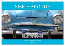 SIMCA ARONDE – Frankreichs Schwalbe in Havanna (Wandkalender 2024 DIN A2 quer), CALVENDO Monatskalender von von Loewis of Menar,  Henning