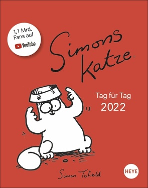 Simons Katze Tagesabreißkalender 2022 von Heye, Tofield,  Simon