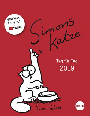 Simons Katze Tagesabreißkalender – Kalender 2019 von Heye, Tofield,  Simon