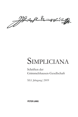 Simpliciana XLI (2019) von Heßelmann,  Peter