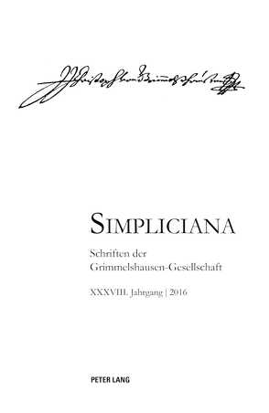 Simpliciana XXXVIII (2016) von Heßelmann,  Peter