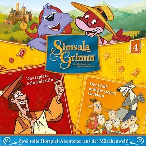 SimsalaGrimm – CD / 04: Das tapfere Schneiderlein / Der Wolf und die sieben Geißlein von Kerremans,  Marlies, Kolo,  Stefan, Meier-Eikenbusch,  Achim, Pistek,  Pierre, Sahling,  Karsten, Schnitzler,  Harry, Wiesner,  David, Ziemann,  Ulla