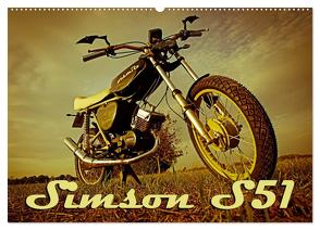 Simson S51 (Wandkalender 2024 DIN A2 quer), CALVENDO Monatskalender von Sängerlaub,  Maxi