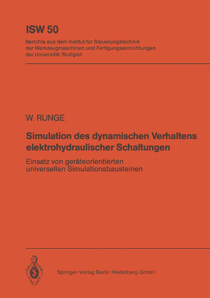 Simulation des dynamischen Verhaltens elektrohydraulischer Schaltungen von Runge,  Wolfgang