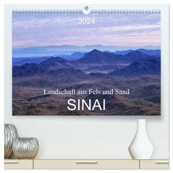 Sinai – Landschaft aus Fels und Sand (hochwertiger Premium Wandkalender 2024 DIN A2 quer), Kunstdruck in Hochglanz von T. Frank,  Roland
