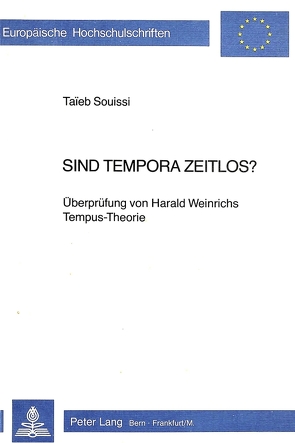 Sind Tempora zeitlos? von Souissi,  Taïeb