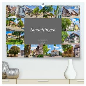 Sindelfingen Impressionen (hochwertiger Premium Wandkalender 2024 DIN A2 quer), Kunstdruck in Hochglanz von Meutzner,  Dirk