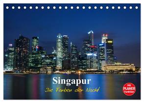 Singapur – Die Farben der Nacht (Tischkalender 2024 DIN A5 quer), CALVENDO Monatskalender von Wittstock,  Ralf
