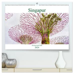 Singapur – faszinierende Stadt (hochwertiger Premium Wandkalender 2024 DIN A2 quer), Kunstdruck in Hochglanz von Schwarze,  Nina