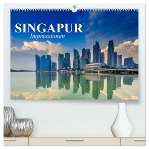 Singapur. Impressionen (hochwertiger Premium Wandkalender 2024 DIN A2 quer), Kunstdruck in Hochglanz von Stanzer,  Elisabeth