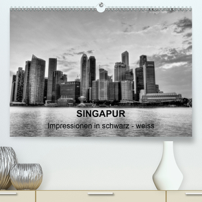 Singapur – Impressionen in schwarz – weiss (Premium, hochwertiger DIN A2 Wandkalender 2020, Kunstdruck in Hochglanz) von Wittstock,  Ralf