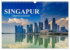 Singapur. Impressionen (Wandkalender 2024 DIN A3 quer), CALVENDO Monatskalender von Stanzer,  Elisabeth