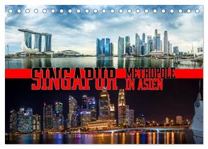 Singapur, Metropole in Asien (Tischkalender 2024 DIN A5 quer), CALVENDO Monatskalender von Gödecke,  Dieter