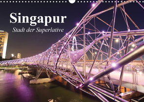 Singapur. Stadt der Superlative (Wandkalender 2021 DIN A3 quer) von Stanzer,  Elisabeth