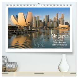 Singapur: Zwischen Wolkenkratzern und Superbäumen (hochwertiger Premium Wandkalender 2024 DIN A2 quer), Kunstdruck in Hochglanz von Heber heber-michael.de,  Michael