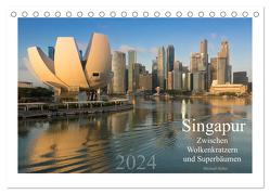 Singapur: Zwischen Wolkenkratzern und Superbäumen (Tischkalender 2024 DIN A5 quer), CALVENDO Monatskalender von Heber heber-michael.de,  Michael