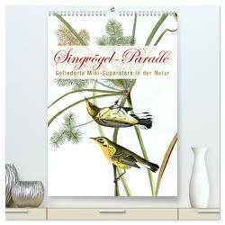 Singvögel-Parade (hochwertiger Premium Wandkalender 2024 DIN A2 hoch), Kunstdruck in Hochglanz von bilwissedition.com Layout: Babette Reek,  Bilder: