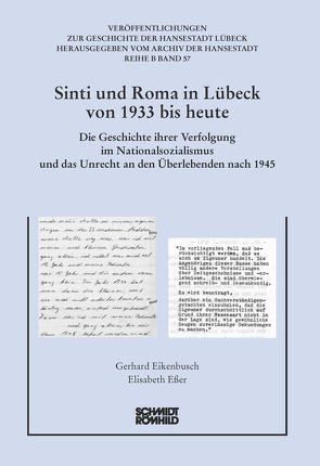 Sinti und Roma in Lübeck von 1933 bis heute von Eikenbusch,  Gerhard, Eßer,  Elisabeth