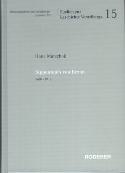 Sippenbuch von Bezau von Matschek,  Hans