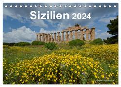 Sizilien 2024 (Tischkalender 2024 DIN A5 quer), CALVENDO Monatskalender von Dauerer,  Jörg