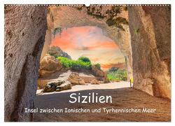 Sizilien – Insel zwischen Ionischen und Tyrhennischen Meer (Wandkalender 2024 DIN A2 quer), CALVENDO Monatskalender von Männel,  Ulrich