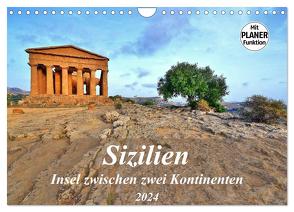 Sizilien – Insel zwischen zwei Kontinenten (Wandkalender 2024 DIN A4 quer), CALVENDO Monatskalender von Heußlein,  Jutta