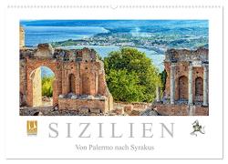 Sizilien – Von Palermo nach Syrakus (Wandkalender 2024 DIN A2 quer), CALVENDO Monatskalender von Meyer,  Dieter