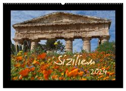Sizilien (Wandkalender 2024 DIN A2 quer), CALVENDO Monatskalender von Flori0,  Flori0