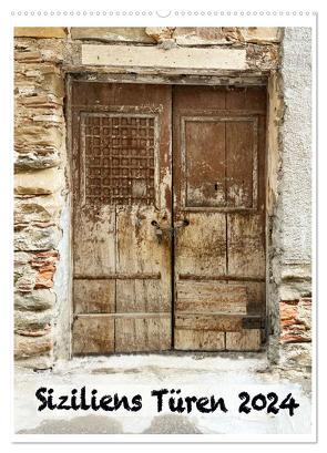 Siziliens Türen (Wandkalender 2024 DIN A2 hoch), CALVENDO Monatskalender von Richter,  W&F