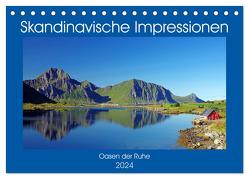 Skandinavische Impressionen – Oasen der Ruhe (Tischkalender 2024 DIN A5 quer), CALVENDO Monatskalender von Pantke,  Reinhard