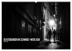 Skateboarden in Schwarz-Weiß (Wandkalender 2024 DIN A2 quer), CALVENDO Monatskalender von Wagner,  Daniel