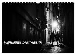 Skateboarden in Schwarz-Weiß (Wandkalender 2024 DIN A3 quer), CALVENDO Monatskalender von Wagner,  Daniel
