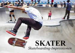 Skater. Skateboarding-Impressionen (Tischkalender 2023 DIN A5 quer) von Stanzer,  Elisabeth