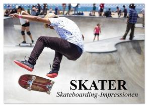 Skater. Skateboarding-Impressionen (Wandkalender 2024 DIN A3 quer), CALVENDO Monatskalender von Stanzer,  Elisabeth