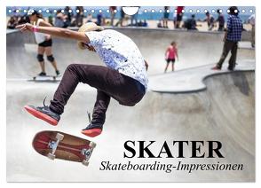Skater. Skateboarding-Impressionen (Wandkalender 2024 DIN A4 quer), CALVENDO Monatskalender von Stanzer,  Elisabeth