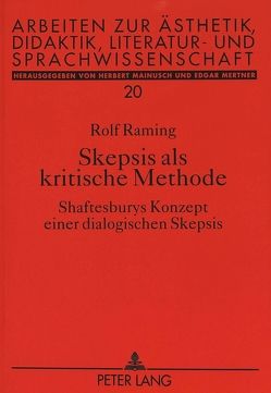 Skepsis als kritische Methode von Raming,  Rolf