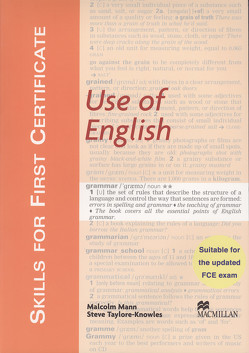 Skills For First Certificate Use of English von Mann,  Malcolm, Taylore-Knowles,  Steve