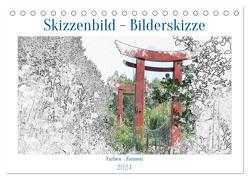 Skizzenbilder – Bilderskizzen (Tischkalender 2024 DIN A5 quer), CALVENDO Monatskalender von Uffmann,  Frank