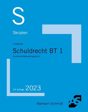 Skript Schuldrecht BT 1 von Langkamp,  Tobias