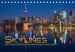 Skylines der schönsten Metropolen weltweit (Tischkalender 2023 DIN A5 quer) von Utz,  Renate