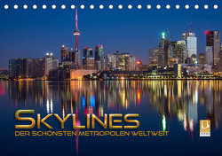 Skylines der schönsten Metropolen weltweit (Tischkalender 2024 DIN A5 quer), CALVENDO Monatskalender von Utz,  Renate