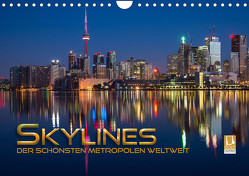 Skylines der schönsten Metropolen weltweit (Wandkalender 2024 DIN A4 quer), CALVENDO Monatskalender von Utz,  Renate