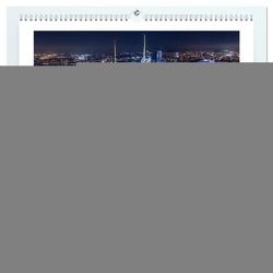 Skylines of New York (hochwertiger Premium Wandkalender 2024 DIN A2 quer), Kunstdruck in Hochglanz von Schröder - ST-Fotografie,  Stefan