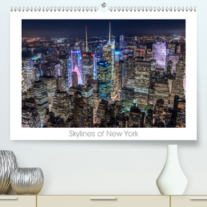 Skylines of New York (Premium, hochwertiger DIN A2 Wandkalender 2020, Kunstdruck in Hochglanz) von Schröder - ST-Fotografie,  Stefan