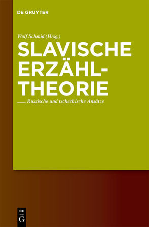 Slavische Erzähltheorie von Schmid,  Wolf