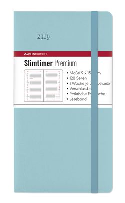 Slimtimer Premium Azure 2019 von ALPHA EDITION