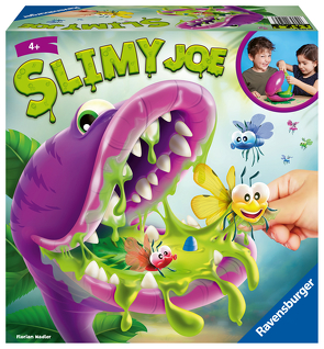 Ravensburger Kinderspiel 20594 – Slimy Joe, Spiel für Kinder ab 4 Jahren, für 2 bis 4 Spieler – Glibberiger Sammel- und Aktionsspielespaß mit echtem Schleim von Nadler,  Florian