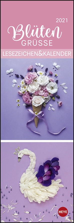 Smettikage Blütengrüße Lesezeichen & Kalender Kalender 2021 von Heye
