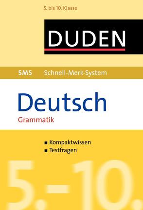 SMS Deutsch – Grammatik 5.-10. Klasse von Fahlbusch,  Claudia, Hock,  Birgit